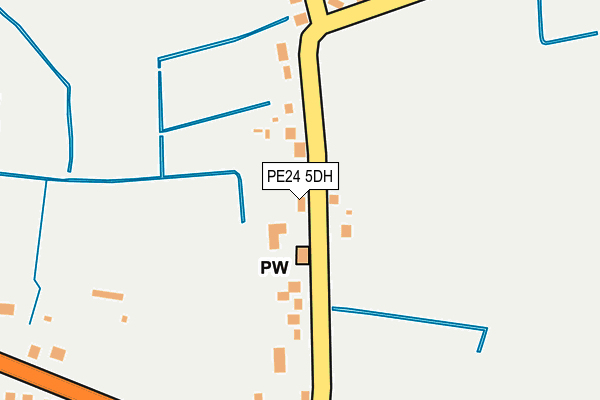 PE24 5DH map - OS OpenMap – Local (Ordnance Survey)