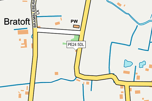 PE24 5DL map - OS OpenMap – Local (Ordnance Survey)