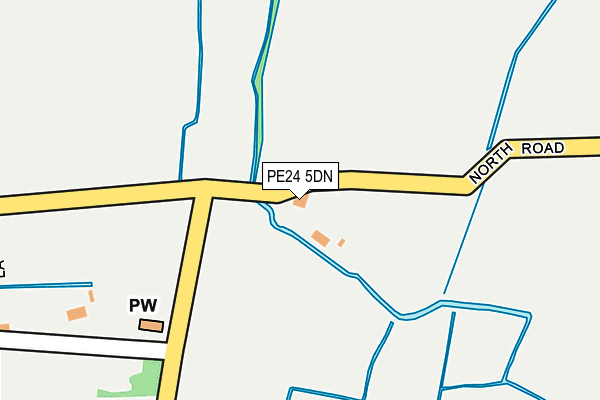 PE24 5DN map - OS OpenMap – Local (Ordnance Survey)