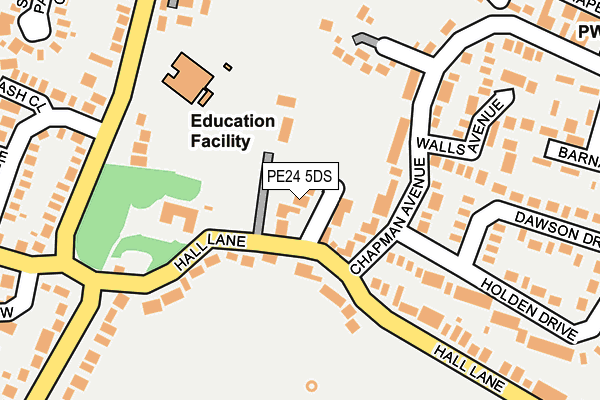 PE24 5DS map - OS OpenMap – Local (Ordnance Survey)