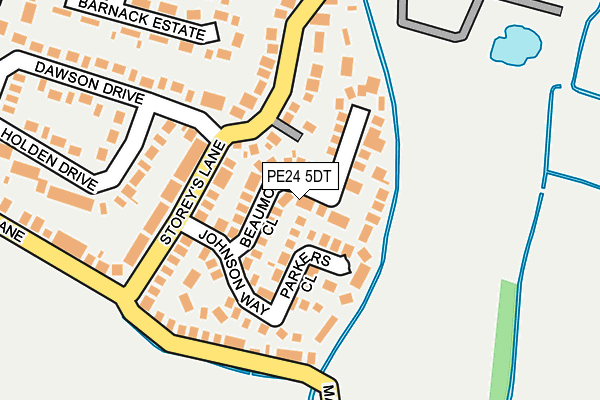 PE24 5DT map - OS OpenMap – Local (Ordnance Survey)