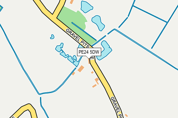 PE24 5DW map - OS OpenMap – Local (Ordnance Survey)