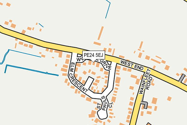 PE24 5EJ map - OS OpenMap – Local (Ordnance Survey)