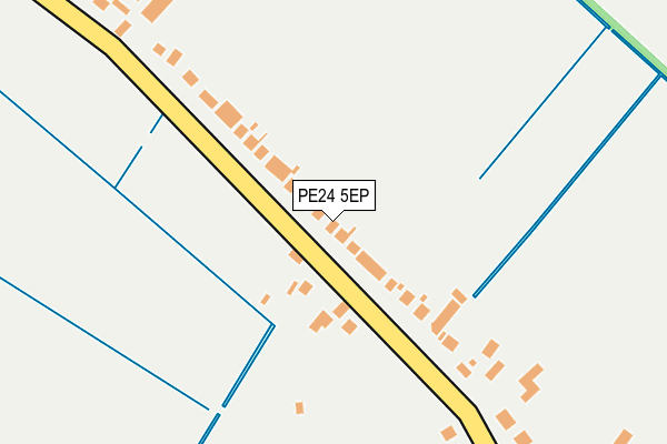 PE24 5EP map - OS OpenMap – Local (Ordnance Survey)