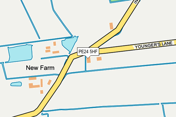 PE24 5HF map - OS OpenMap – Local (Ordnance Survey)