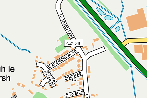 PE24 5HH map - OS OpenMap – Local (Ordnance Survey)