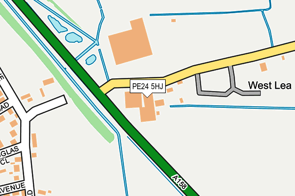 PE24 5HJ map - OS OpenMap – Local (Ordnance Survey)
