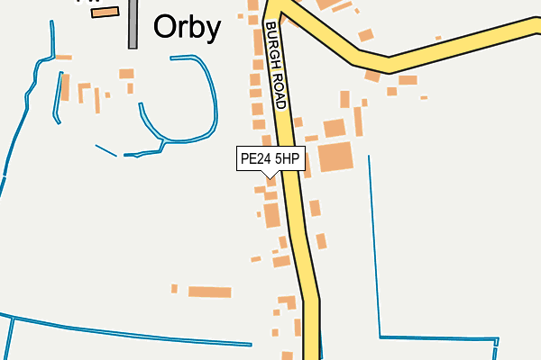 PE24 5HP map - OS OpenMap – Local (Ordnance Survey)