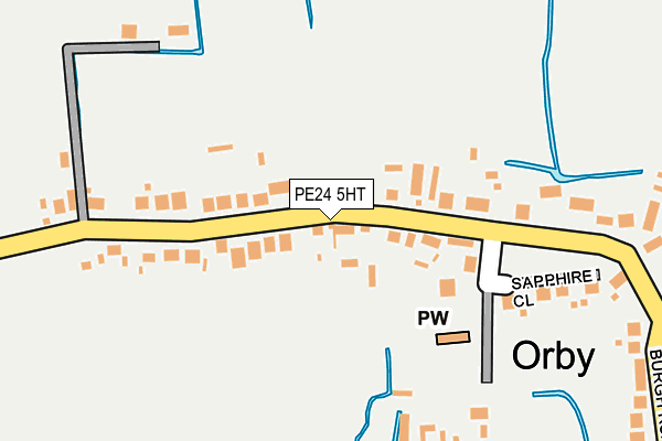 PE24 5HT map - OS OpenMap – Local (Ordnance Survey)