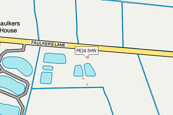 PE24 5HW map - OS OpenMap – Local (Ordnance Survey)