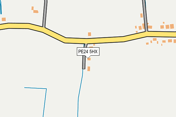 PE24 5HX map - OS OpenMap – Local (Ordnance Survey)