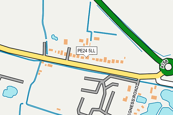 PE24 5LL map - OS OpenMap – Local (Ordnance Survey)