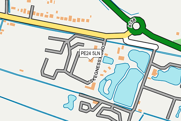 PE24 5LN map - OS OpenMap – Local (Ordnance Survey)