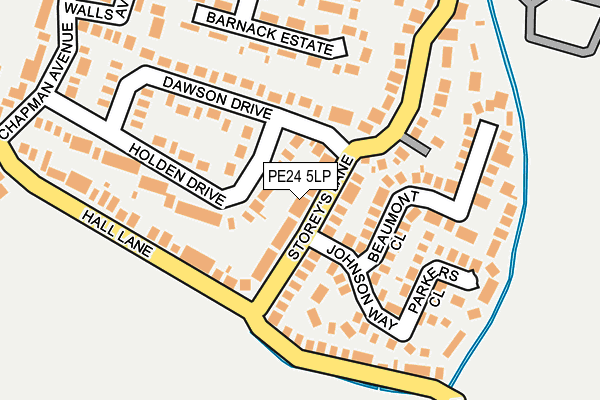 PE24 5LP map - OS OpenMap – Local (Ordnance Survey)