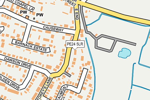 PE24 5LR map - OS OpenMap – Local (Ordnance Survey)