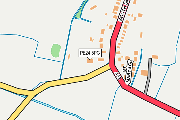 PE24 5PG map - OS OpenMap – Local (Ordnance Survey)