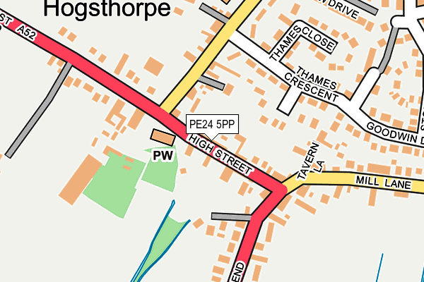 PE24 5PP map - OS OpenMap – Local (Ordnance Survey)