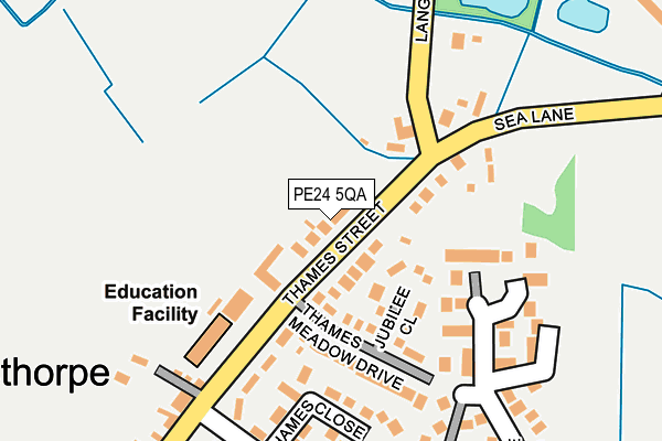 PE24 5QA map - OS OpenMap – Local (Ordnance Survey)
