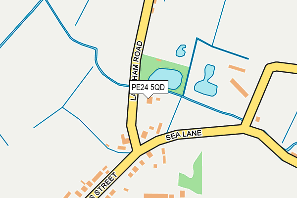 PE24 5QD map - OS OpenMap – Local (Ordnance Survey)
