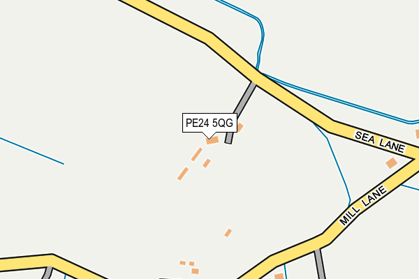 PE24 5QG map - OS OpenMap – Local (Ordnance Survey)