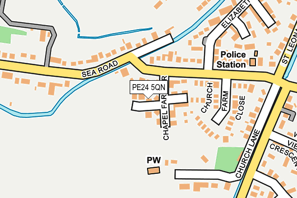 PE24 5QN map - OS OpenMap – Local (Ordnance Survey)