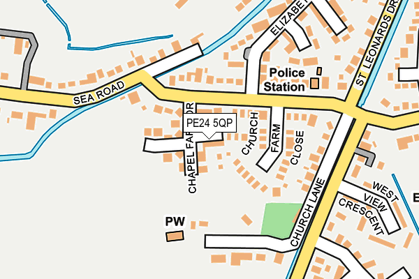 PE24 5QP map - OS OpenMap – Local (Ordnance Survey)