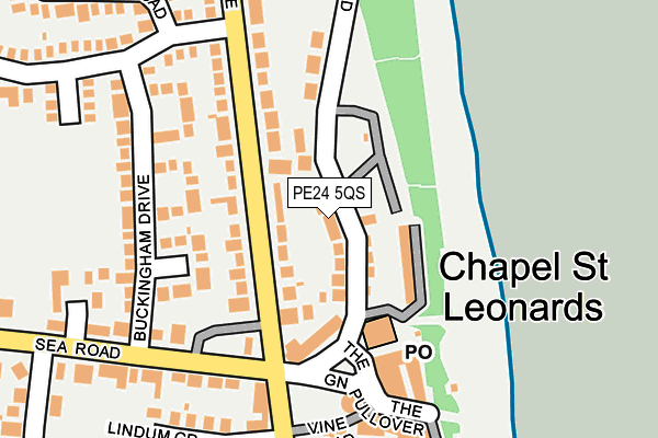 PE24 5QS map - OS OpenMap – Local (Ordnance Survey)