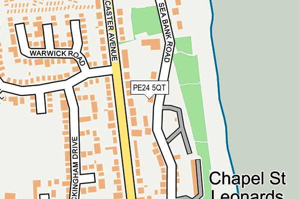 PE24 5QT map - OS OpenMap – Local (Ordnance Survey)