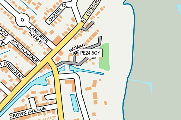 PE24 5QY map - OS OpenMap – Local (Ordnance Survey)
