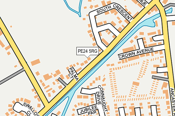 PE24 5RG map - OS OpenMap – Local (Ordnance Survey)