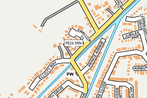 PE24 5RN map - OS OpenMap – Local (Ordnance Survey)