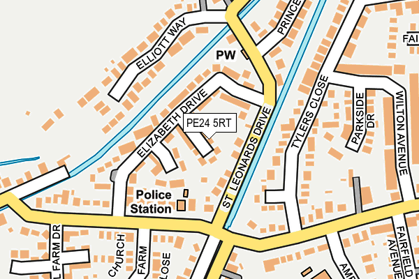 PE24 5RT map - OS OpenMap – Local (Ordnance Survey)