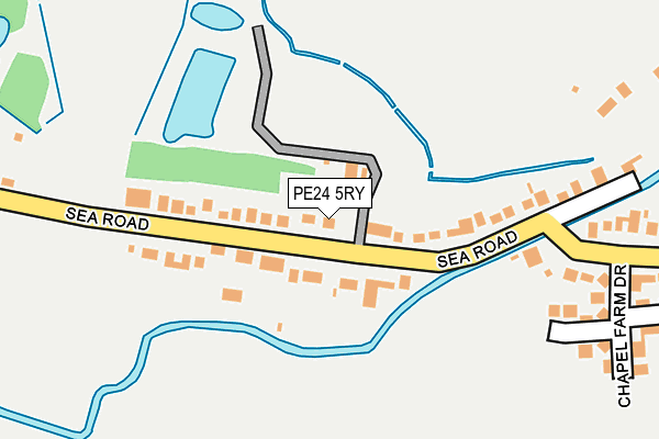PE24 5RY map - OS OpenMap – Local (Ordnance Survey)