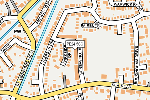 PE24 5SG map - OS OpenMap – Local (Ordnance Survey)