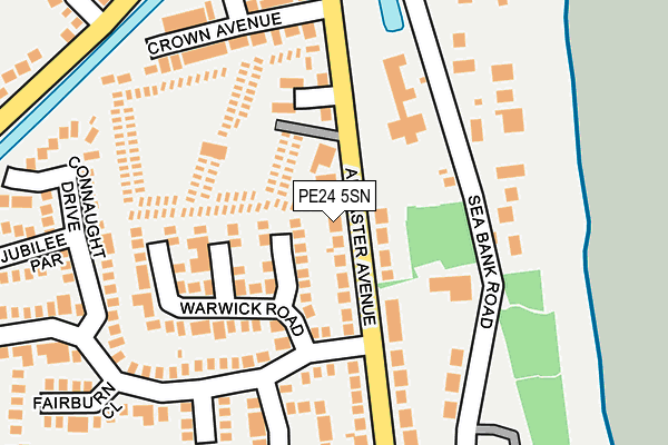 PE24 5SN map - OS OpenMap – Local (Ordnance Survey)