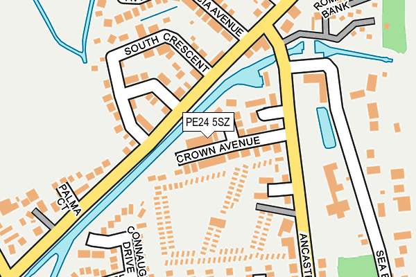 PE24 5SZ map - OS OpenMap – Local (Ordnance Survey)