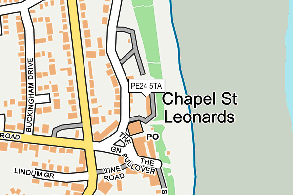 PE24 5TA map - OS OpenMap – Local (Ordnance Survey)