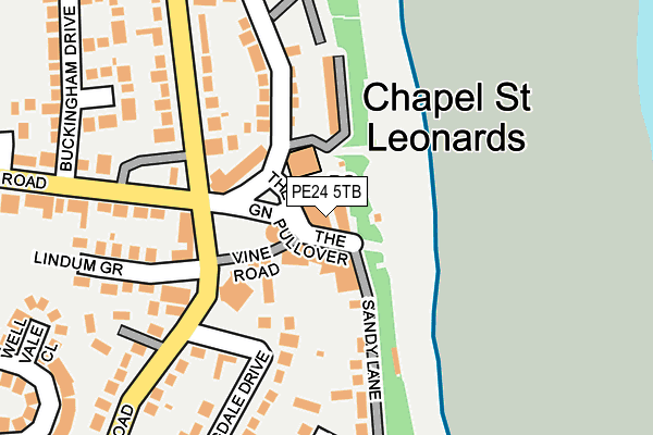 PE24 5TB map - OS OpenMap – Local (Ordnance Survey)