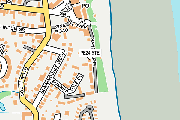 PE24 5TE map - OS OpenMap – Local (Ordnance Survey)