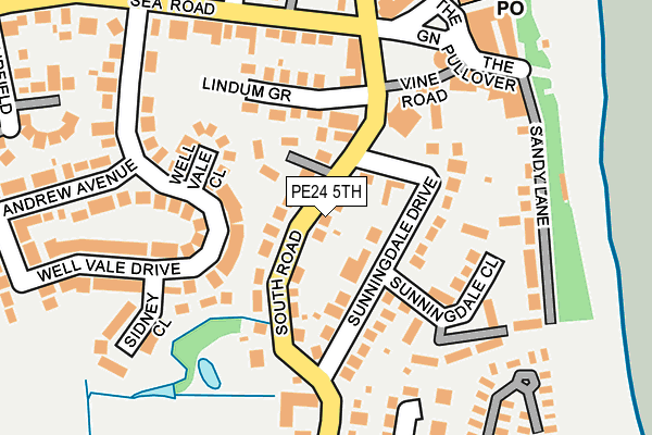 PE24 5TH map - OS OpenMap – Local (Ordnance Survey)