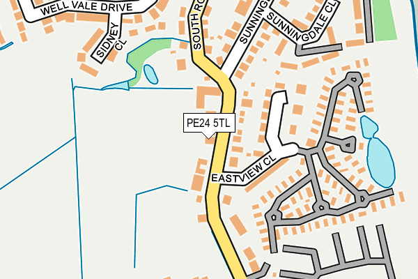 PE24 5TL map - OS OpenMap – Local (Ordnance Survey)