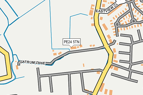 PE24 5TN map - OS OpenMap – Local (Ordnance Survey)