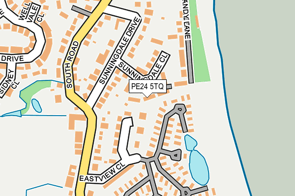 PE24 5TQ map - OS OpenMap – Local (Ordnance Survey)
