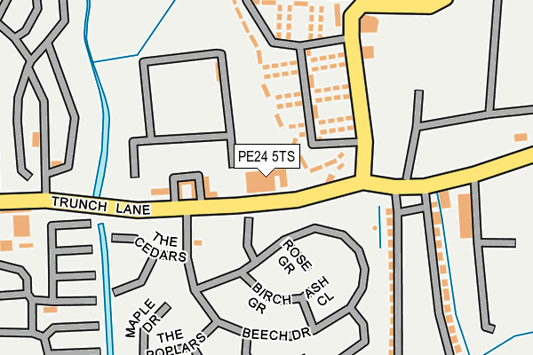 PE24 5TS map - OS OpenMap – Local (Ordnance Survey)