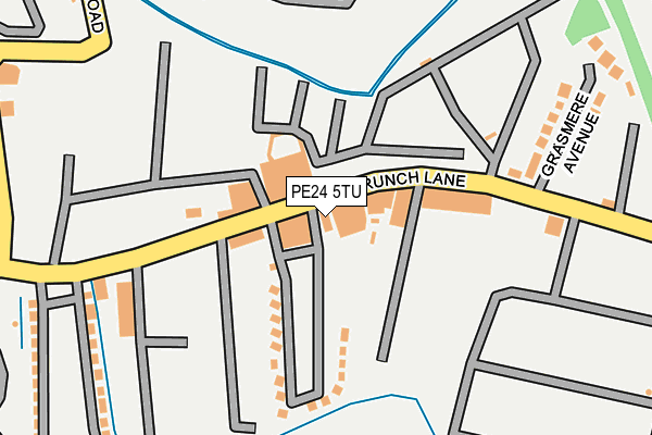 PE24 5TU map - OS OpenMap – Local (Ordnance Survey)