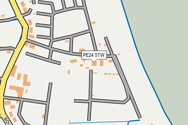 PE24 5TW map - OS OpenMap – Local (Ordnance Survey)