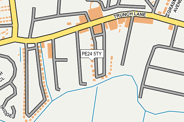 PE24 5TY map - OS OpenMap – Local (Ordnance Survey)