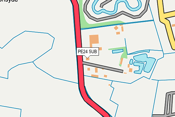 PE24 5UB map - OS OpenMap – Local (Ordnance Survey)