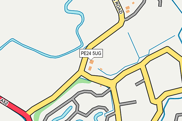 PE24 5UG map - OS OpenMap – Local (Ordnance Survey)