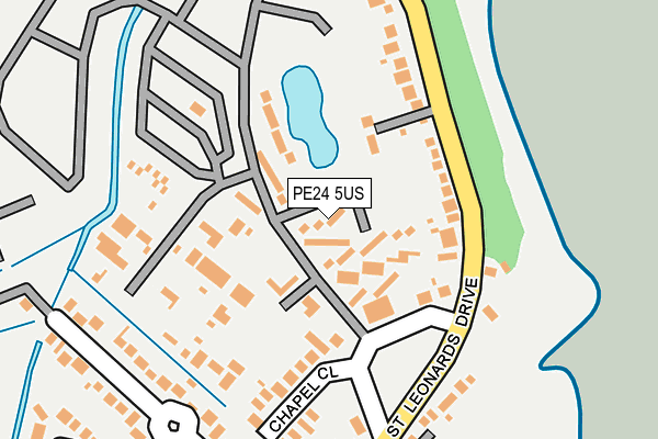 PE24 5US map - OS OpenMap – Local (Ordnance Survey)